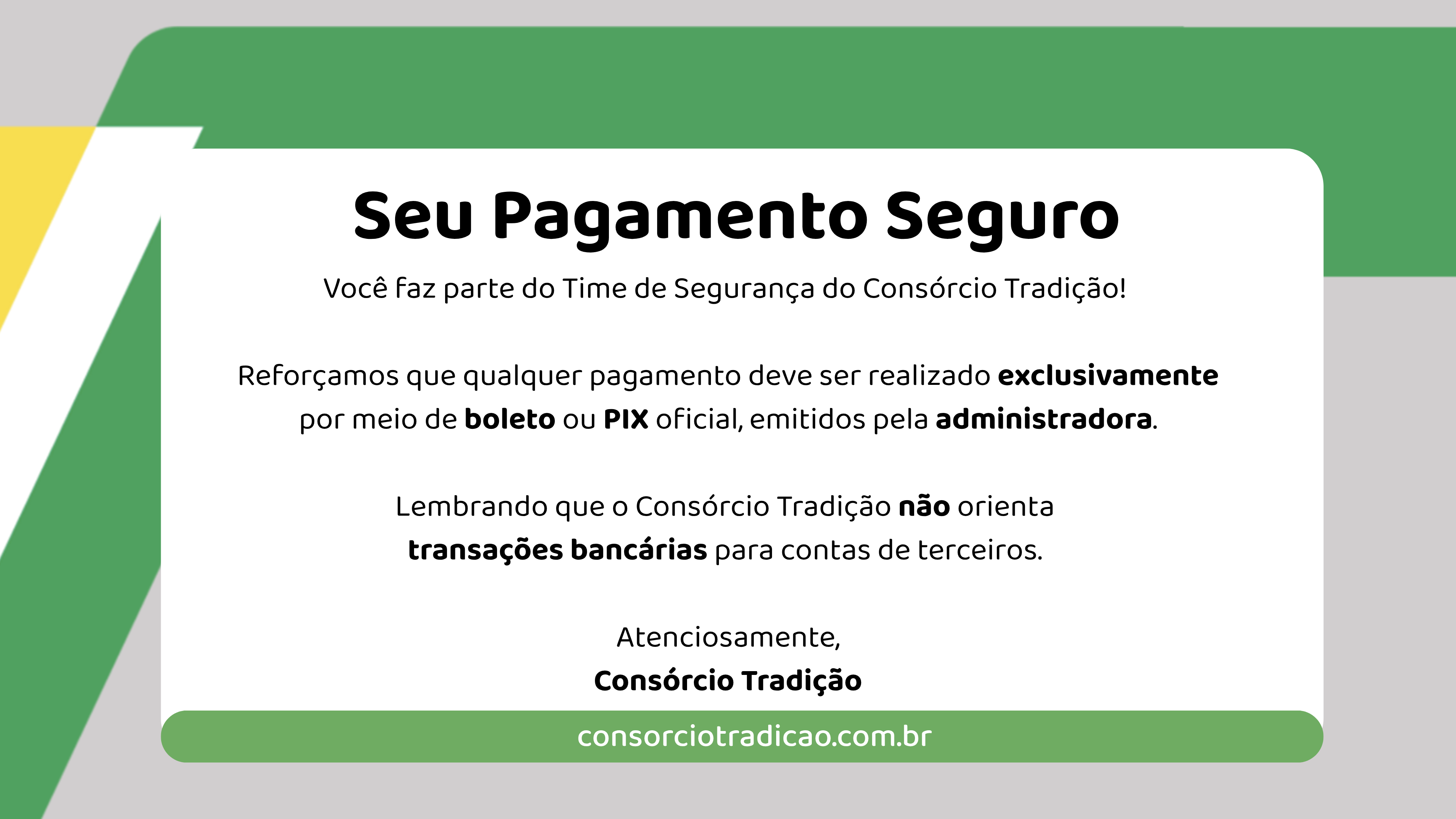 Comunicado Tradição
